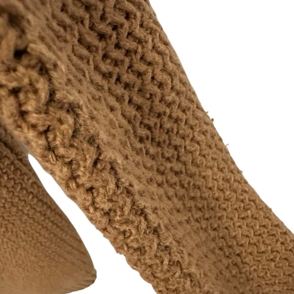 Marine Layer Womens Brooklyn Chunky Knit Cardigan Sweater XS Brown Open Front - Picture 7 of 11